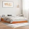 Image de Cadre De Lit Sans Matelas Cire Marron 140x200cm Bois Pin Massif Vidaxl