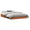 Image de Vidaxl cadre de lit sans matelas marron 120x190cm bois pin massif