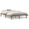 Image de Vidaxl cadre de lit sans matelas marron 135x190cm bois pin massif