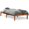 Image de vidaXL Cadre de lit cire marron 90x200 cm bois de pin massif 844848