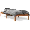 Image de vidaXL Cadre de lit sans matelas cire marron 100x200cm bois pin massif 844851