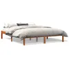 Image de vidaXL Cadre de lit cire marron 150x200 cm bois de pin massif 844860