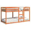 Image de Vidaxl lit superposé sans matelas marron 90x200 cm pin massif