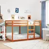Image de Lit Superposé Sans Matelas Cire Marron 90x190 Cm Pin Massif Vidaxl