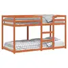 Image de Vidaxl lit superposé sans matelas marron 90x190 cm pin massif
