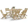 Image de vidaXL Chaises pliables de jardin lot de 6 bois massif dacacia chaise de jardin en bois chaise pliable meuble 3214228