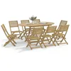 Image de vidaXL Chaises pliables de jardin lot de 8 bois massif dacacia chaise de jardin en bois chaise pliable meuble 3214229