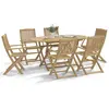 Image de Chaises De Jardin Pliantes Lot De 6 54x61x88 Cm Bois D'acacia Vidaxl
