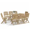 Image de vidaXL Ensemble à manger de jardin 9 pcs bois dacacia solide 3214241