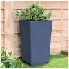 Image de Jardinières 4 pcs bleu gris 32,5x32,5x57 cm pp