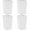 Image de Jardinières 4 Pcs Blanc 32,5x32,5x57 Cm Polypropylène Vidaxl