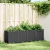 Image de Jardinière Noir 160x40x53 Cm Polypropylène Vidaxl