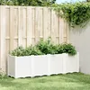 Image de vidaXL Jardinière Lit Surélevé de Jardin Pot de Fleurs Bac à Plantes Boîte de Plantation Patio Terrasse Extérieur Blanc 367859