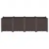 Image de Vidaxl jardinière marron 160x40x53 cm polypropylène