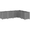 Image de Jardinière Gris Clair 160x120x53 Cm Polypropylène Vidaxl