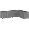 Image de Vidaxl jardinière gris clair 160x120x53 cm polypropylène