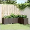 Image de Jardinière marron 160x120x53 cm polypropylène
