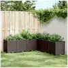 Image de Jardinière marron 160x160x53 cm polypropylène