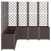 Image de Vidaxl jardinière avec treillis marron 160x160x140 cm pp