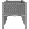 Image de Vidaxl jardinière avec pieds gris clair 120x40x42 cm pp