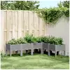 Image de Jardinière avec pieds gris clair 160x120x42 cm pp
