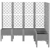 Image de Vidaxl jardinière avec treillis gris clair 160x120x142 cm pp
