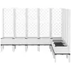Image de Vidaxl jardinière avec treillis blanc 200x160x142 cm pp