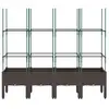 Image de Vidaxl jardinière avec treillis marron 160x40x142,5 cm pp