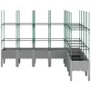 Image de Vidaxl jardinière avec treillis gris clair 200x160x142,5 cm pp