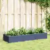 Image de Jardinière Avec Piquets Bleu Gris 125x40x28,5 Cm Pp Vidaxl