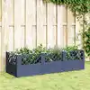 Image de Jardinière Avec Piquets Bleu Gris 123,5x43,5x43,5 Cm Pp Vidaxl