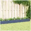 Image de Jardinière avec piquets bleu gris 362,5x42,5x28,5 cm pp