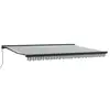 Image de Vidaxl auvent rétractable anthracite et blanc 4,5x3 m tissualuminium