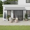 Image de vidaXL Auvent rétractable anthracite et blanc 5x3 m tissu et aluminium store auvent de patio auvent de fenêtre stores 3216142
