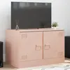 Image de Meuble Tv Rose 67x39x44 Cm Acier Vidaxl