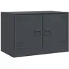 Image de Meuble Tv Anthracite 67x39x44 Cm Acier Vidaxl