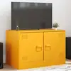 Image de Meuble Tv Jaune Moutarde 67x39x44 Cm Acier Vidaxl
