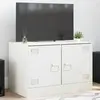 Image de Meuble Tv Blanc 67x39x44 Cm Acier Vidaxl