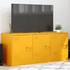 Image de Meuble Tv Jaune Moutarde 99x39x44 Cm Acier Vidaxl