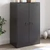 Image de vidaXL Buffet noir 67x39x107 cm acier armoire armoire latérale armoire de rangement armoires placard buffet haut 841661