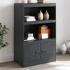 Image de vidaXL Buffet anthracite 67x39x107 cm acier 841669