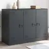 Image de Buffet Anthracite 99x39x73 Cm Acier Vidaxl