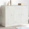 Image de Buffet Blanc 99x39x73 Cm Acier Vidaxl