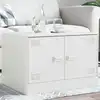 Image de Table Basse Blanc 67x50x44 Cm Acier Vidaxl