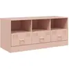Image de Meuble Tv Rose 99x39x44 Cm Acier Vidaxl