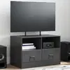 Image de Meuble Tv Noir 67x39x44 Cm Acier Vidaxl