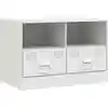 Image de Meuble Tv Blanc 67x39x44 Cm Acier Vidaxl