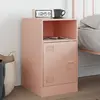 Image de Table De Chevet Rose 34,5x39x62 Cm Acier Vidaxl