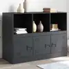 Image de Buffet Anthracite 99x39x73 Cm Acier Vidaxl