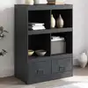 Image de Buffet Haut Anthracite 67x39x95 Cm Acier Vidaxl